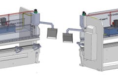 Sheet metal press brake structure