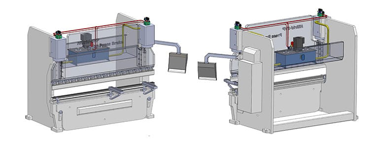 Sheet metal press brake structure