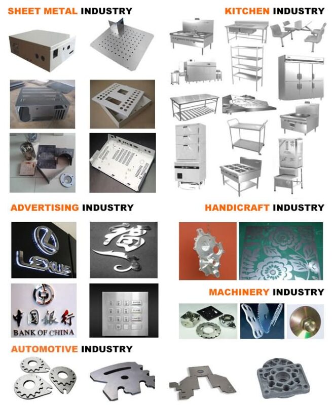 Applications of 6000W fiber laser cutting machine