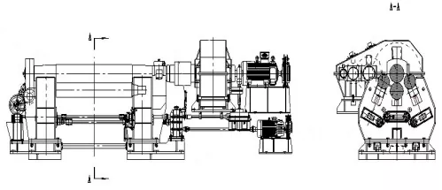 Structure of 4 roll plate bending machine