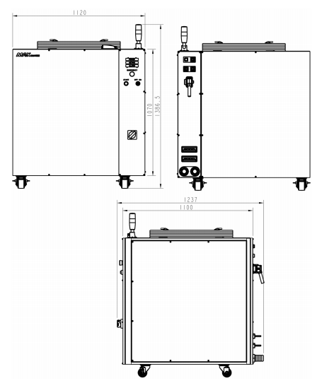 Layout of 4-50000W Fiber laser source krrass