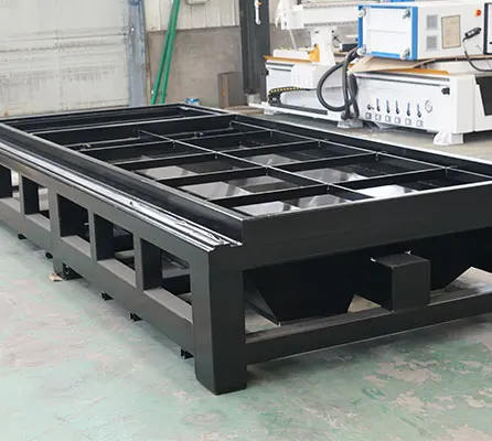 Bed size of laser cutting machine